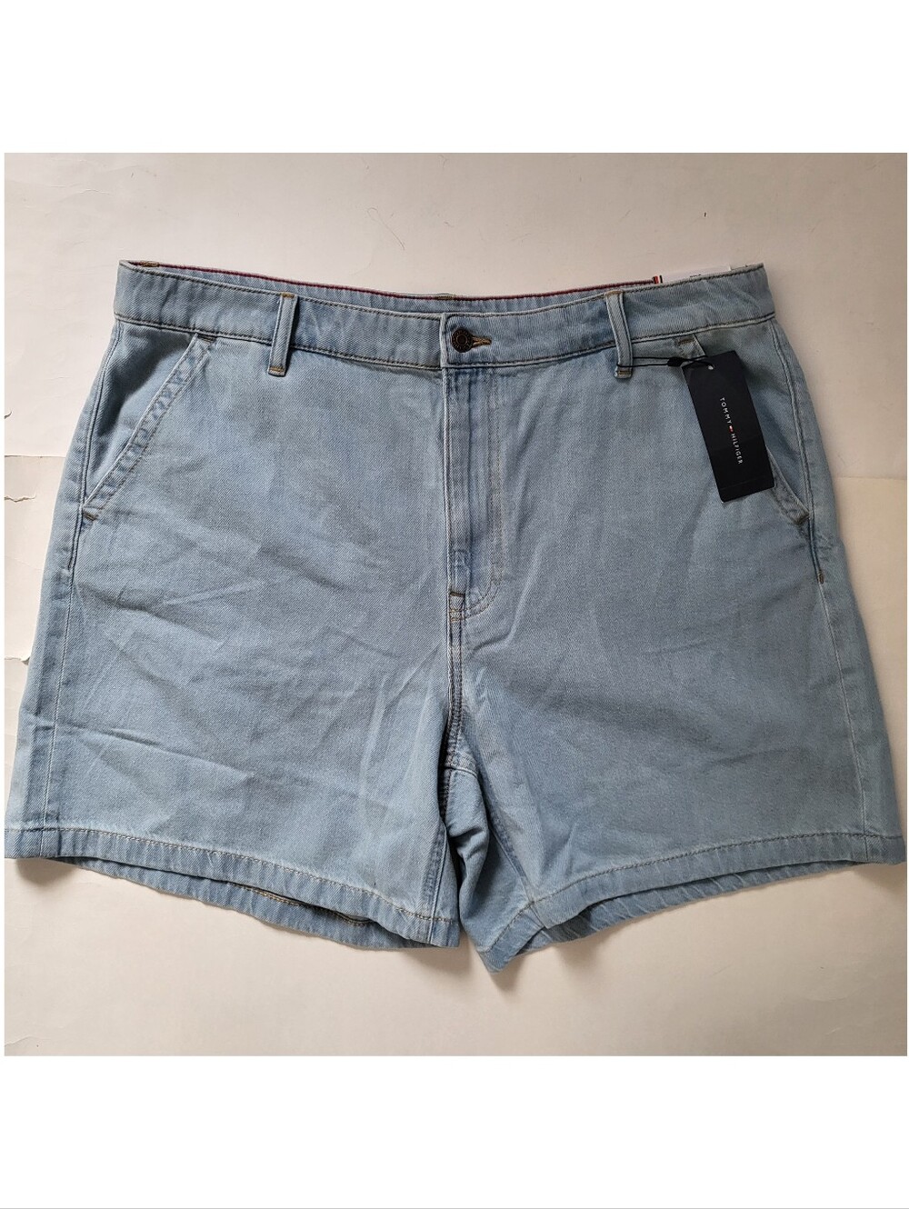 TOMMY HILFIGER High Waist Denim Shorts Womens size 16